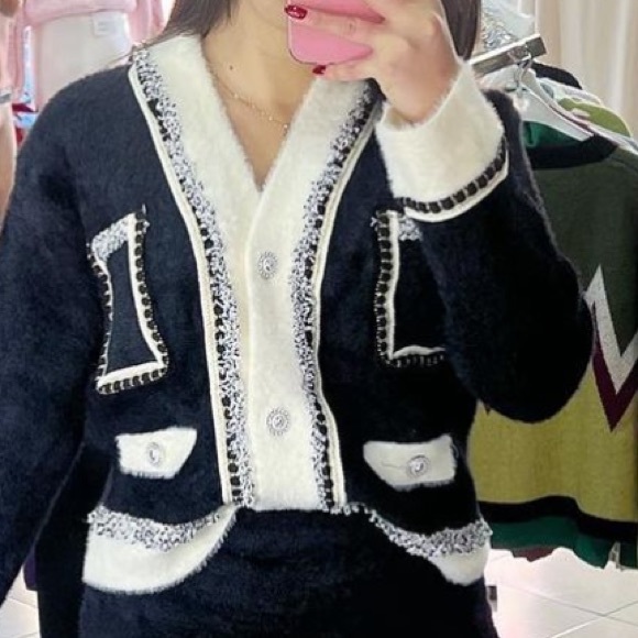 35 MADE IN EUROPE DESIGNER CHIC JACKET AND SKIRT SET - Picture 5 of 5